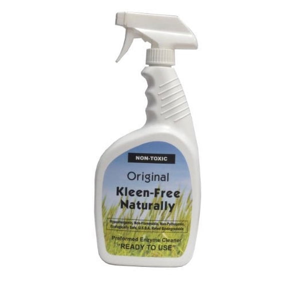 Kleen-Free Naturally Preformed Enzyme Cleaner (Original, 32-Ounce Ready-to-Use Spray)
