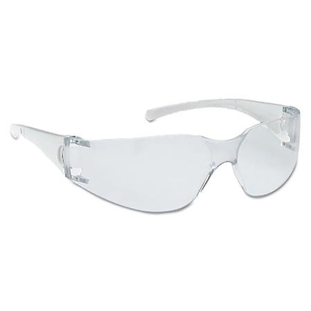 Kleen Guard 412-25627 V10 Element Safety Glasses - Clear Lens, Polycarbonate, Uncoated, Clear Frame