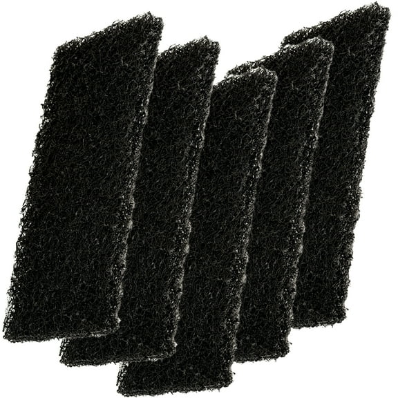 Kleen Handler Cleaning and Stripping Pad, Scouring, Abrasive Scrub, Black (Pack of 5)