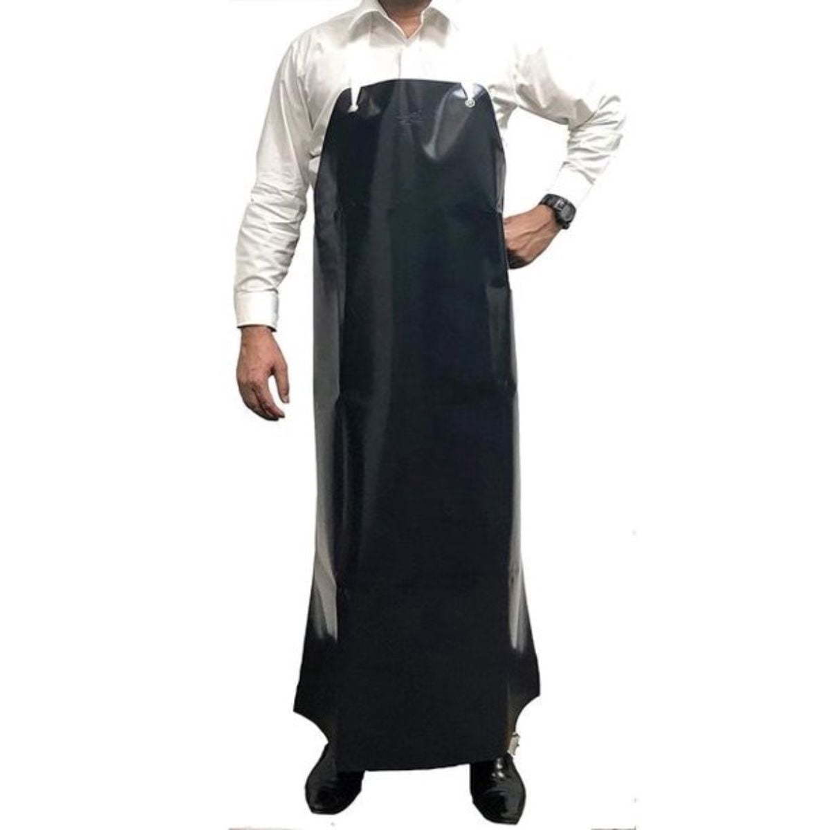 Kleen Handler, Heavy Duty Vinyl Dish-washing, Water Resistant Apron, Black (Pack-1)