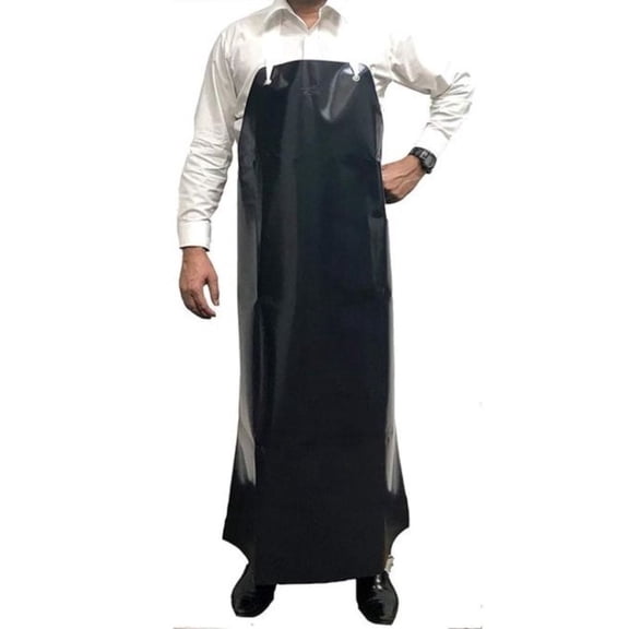 Kleen Handler, Heavy Duty Vinyl Dish-washing, Water Resistant Apron, Black (Pack-1)