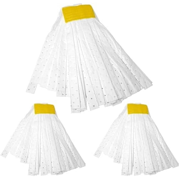 Kleen Handler Hydrophobic Mop Head Refill, White, 3 Pack