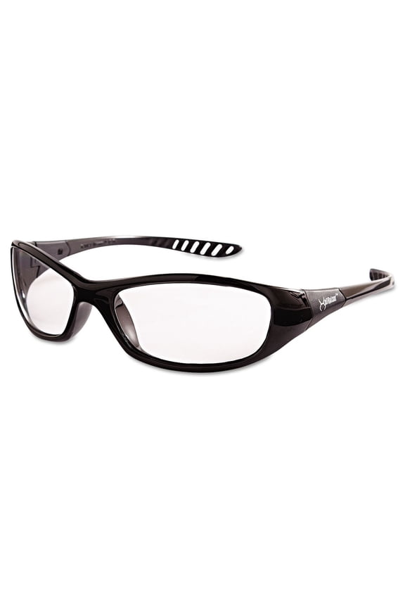 20539 V40 Hellraiser Safety Glasses - Black Frame, Clear Lens