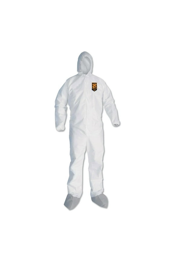 A45 Liquid/Particle Protection Surface Prep/Paint Coveralls - 2X-Large, White (25/Carton)