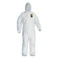 thumbnail image 1 of Kimberly-Clark Professional A45 Breathable Liquid & Particle Protection Elastic Wrist/Ankle Coveralls, White, 2XL, Hood/Fr Zipper - 25 CA (412-41507), 1 of 5