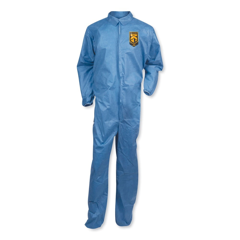 A20 Coveralls, MICROFORCE Barrier SMS Fabric, X-Large, Blue, 24/Carton A20 Coveralls, MICROFORCE Barrier SMS Fabric, X-Large, Blue, 24/Carton