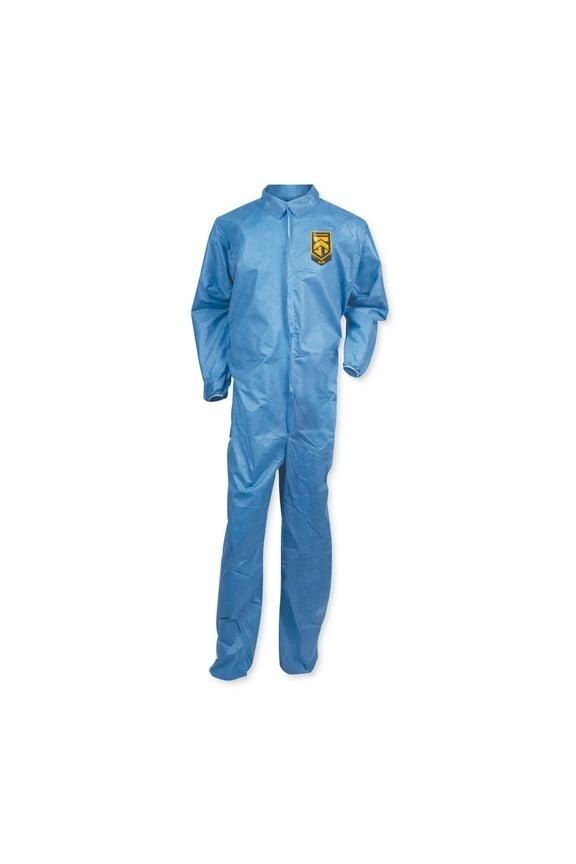 Ansell KCC 58505 A20 MICROFORCE Barrier SMS Fabric Coveralls - 2X-Large, Blue (24/Carton)