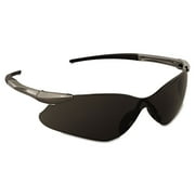 KleenGuard formerly Jackson Safety Nemesis VL Safety Sunglasses 25704, Sporty Frameless Design, UV Protection, Scratch Resistant, Smoke Lens with Gunmetal Temples