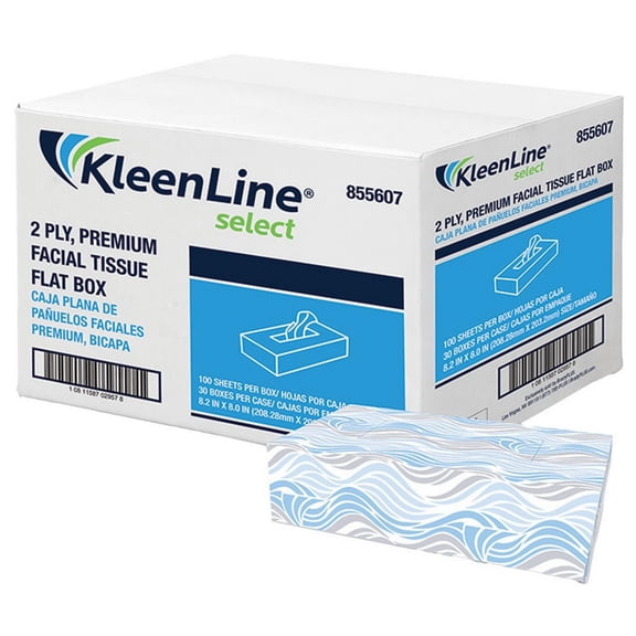 KleenLine Select 2-Ply Premium Facial Tissues 30/100ct, 869851