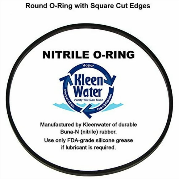 KleenWater KW108RG Square Cut O-Rings, Set of 6, Compatible with 3M -Pure 68898-31, Pentek 151254, Plumber W10-BC WBC-OR and Selecto Scientific 101-151