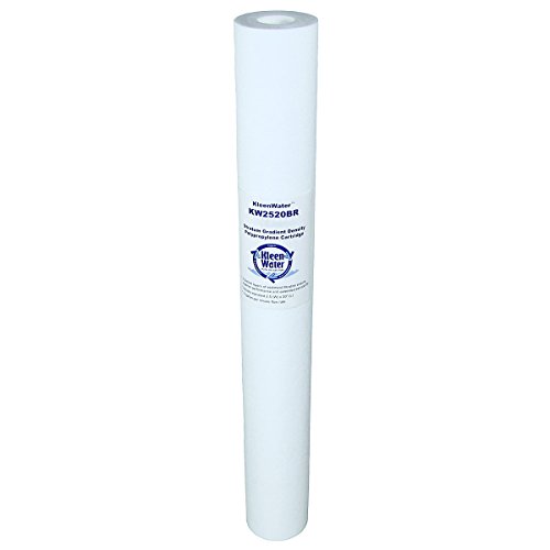 KleenWater KW2520BR Dirt Rust Sediment Water Filter, 2.5 x 20 inch Melt Blown Replacement