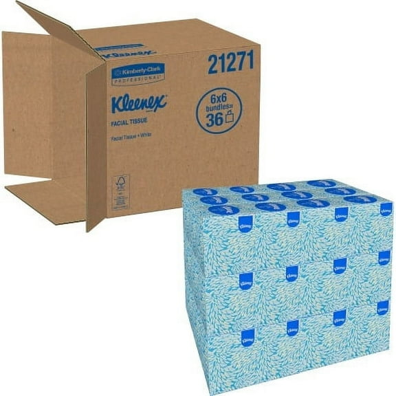 Kleenex Boutique Facial Tissue 2 Ply - White - Wood - Soft, Absorbent, Strong - For Face - 95 Quantity Per Box - 36 / Carton