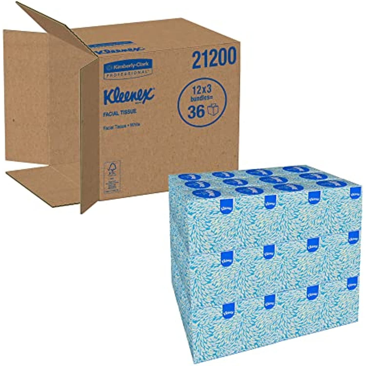 Kleenex Boutique Facial Tissues, 95 Tissues Per Box, Pack Of 3 Boxes