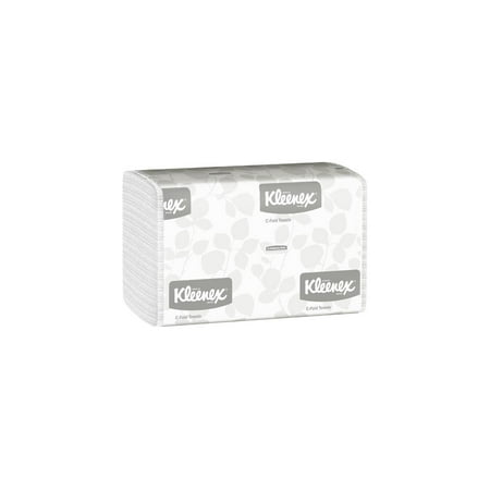 Kleenex C-Fold Paper Towels, 1-Ply Paper, 10 1/8 in X 13 3/20 in, 150 Towels, 16 Packs, 2400 Total
