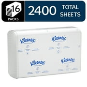Kleenex C-Fold Folded Paper Towels, Bulk (01500), Soft & Absorbent, 16 Packs of 150 Sheets