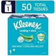 thumbnail image 1 of Kleenex Cooling + Aloe Facial Tissues, 1 Cube Box, 50 Tissues Per Box, 2-Ply(2 pack), 1 of 1