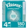thumbnail image 1 of Kleenex Cooling Lotion Facial Tissues, 4 Cube Boxes, 45 Tissues per Box (180 Tissues Total), Coconut & Aloe, 1 of 7