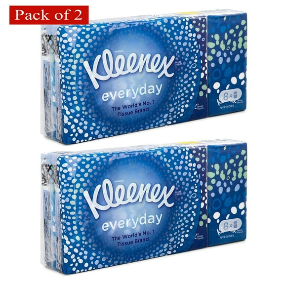 Kleenex Everyday, 8 Count (Pack of 2)