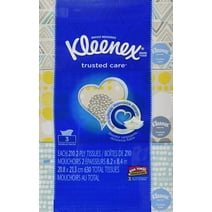 Kleenex Everyday Facial Tissues, 3 Flat Boxes (630 Total Tissues)
