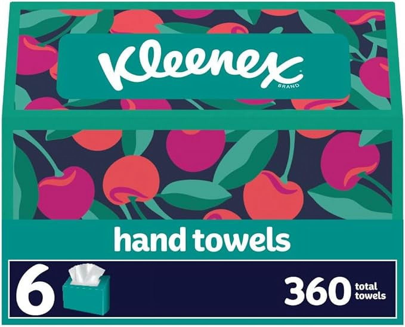 Kleenex Expressions Disposable Paper Hand Towels, 6 Boxes, 60 Towels