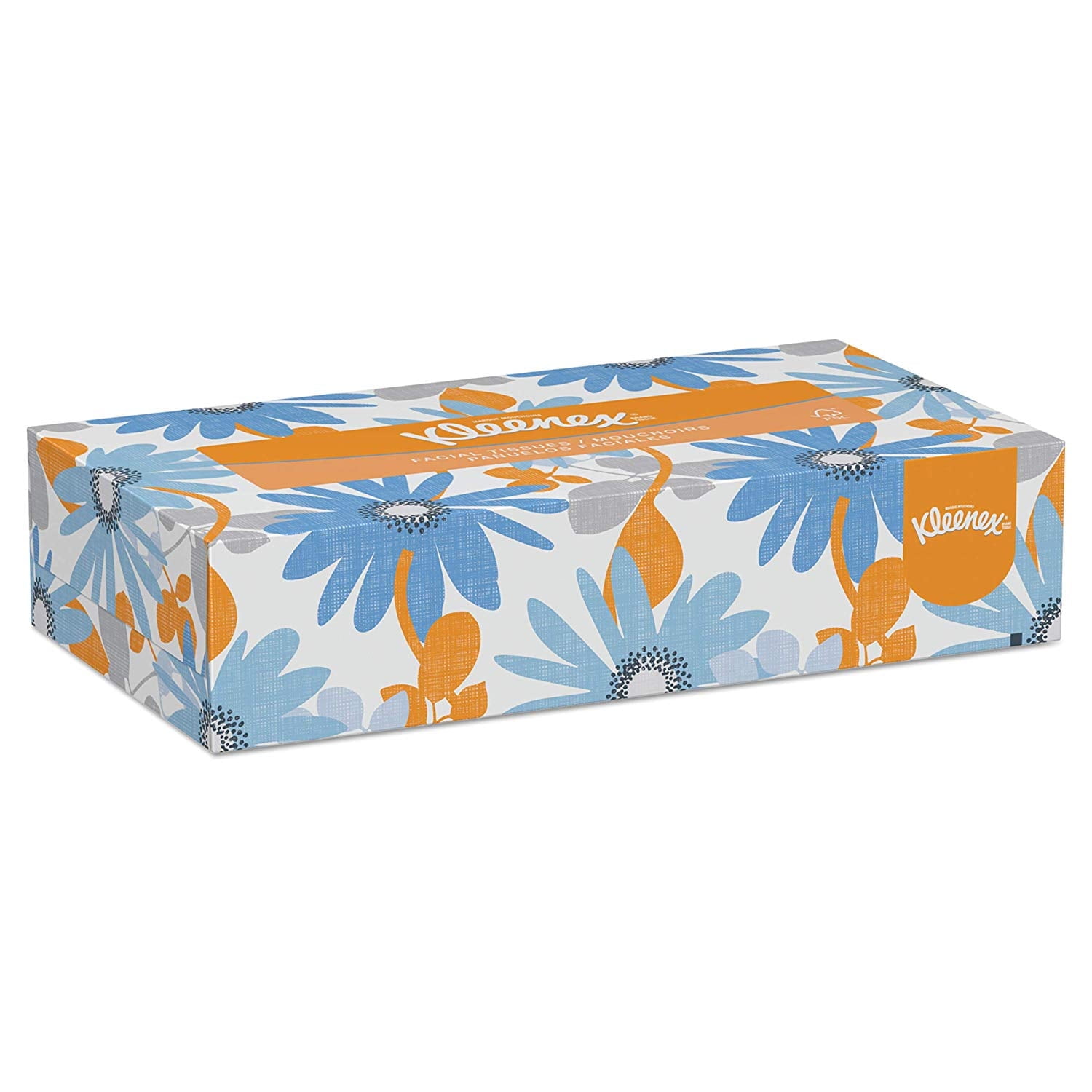 Single Box Kleenex Facial Tissue, 8 x 8.4 Inch, 100 White Tissues