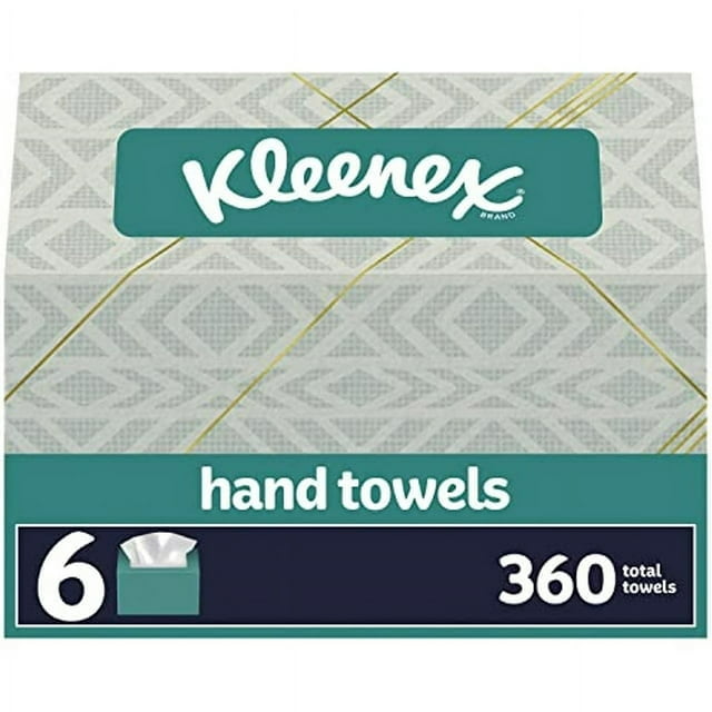 Kleenex Hand Towels, SingleUse Disposable Paper Towels, 6 Boxes, 60
