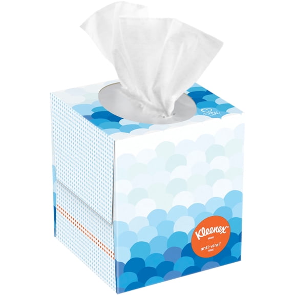 Kleenex, KCC25836CT, Anti-Viral Facial Tissue, 27 / Carton, White