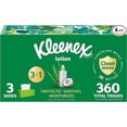 thumbnail image 1 of Kleenex Lotion Facial Tissues with Coconut Oil, 3 Flat Boxes, 120 Tissues Per Box, 3-Ply, 1 of 1
