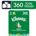 thumbnail image 1 of Kleenex Lotion Facial Tissues with Coconut Oil, 3 Flat Boxes, 120 Tissues per Box, 3-Ply, 1 of 10