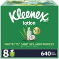 thumbnail image 1 of Kleenex Lotion Facial Tissues with Coconut Oil, 8 Cube Boxes, 80 Tissues Per Box, 3-Ply BE16, 1 of 2