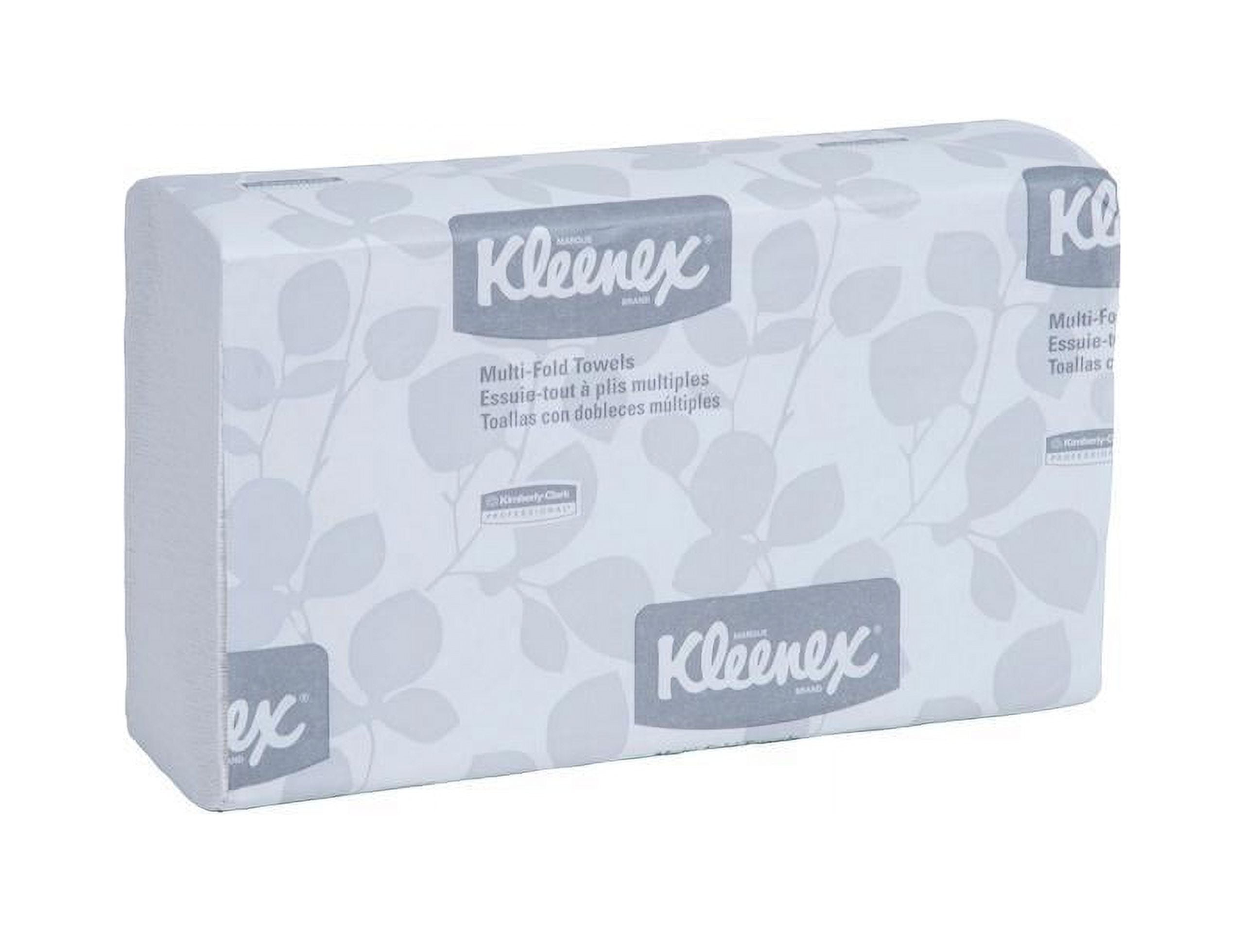 Kleenex Multi-Fold Paper Towels,(4) 4PK Bundles, 9 1/5x9 2/5, White, 150/Pack, 16/Carton -KCC88130
