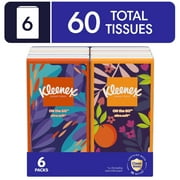 Kleenex On-The-Go Facial Tissues, 6 On-The-Go Packs, 10 Tissues per Pack, 3-Ply