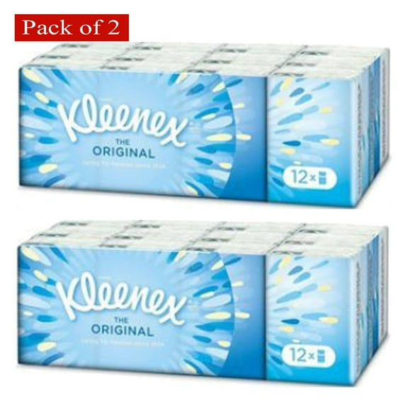 Kleenex Original, 12 Count (Pack of 2)