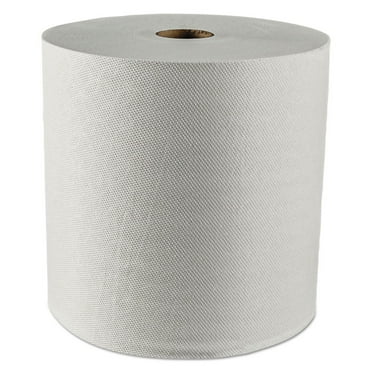 Kleenex 01080 8 in. x 425 ft. 1.5 in. Core 1-Ply Hard Roll Paper Towels - White (12 Rolls/Carton)