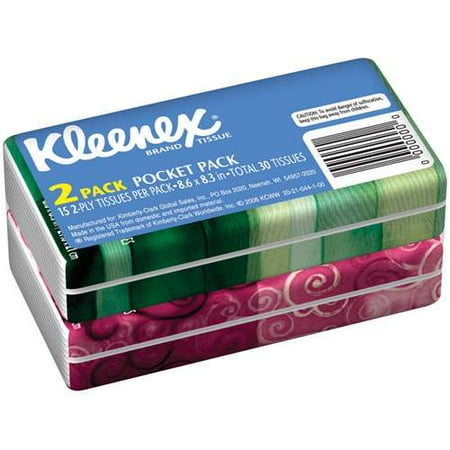 Kleenex: Pocket Pack Facial Tissue, 2 pk