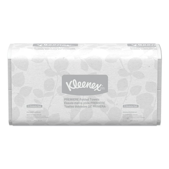 Premiere Folded Towels 9 2/5 x 12 2/5, White, 120/Pack, 25 Packs/Carton