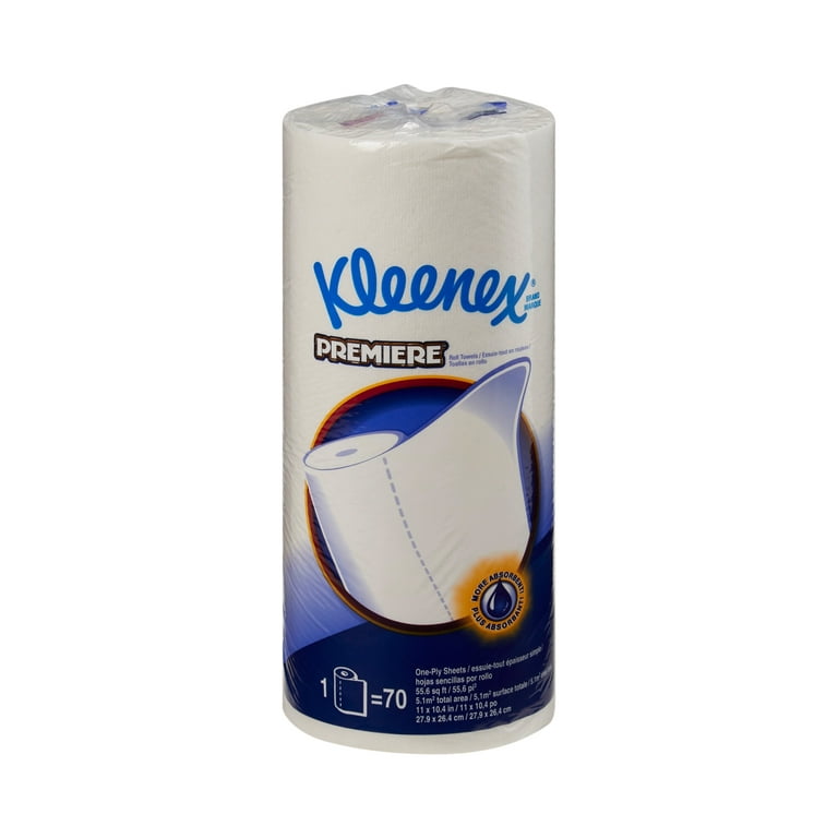 https://i5.walmartimages.com/seo/Kleenex-Premiere-Kitchen-Paper-Towel-1-Ply-Perforated-Roll-10-2-5-in-x-11-in-1-Count_9773d826-c826-4ea8-b82a-945b605fc44c.d892ead6d50b4512523921df93fa1bb5.jpeg?odnHeight=768&odnWidth=768&odnBg=FFFFFF
