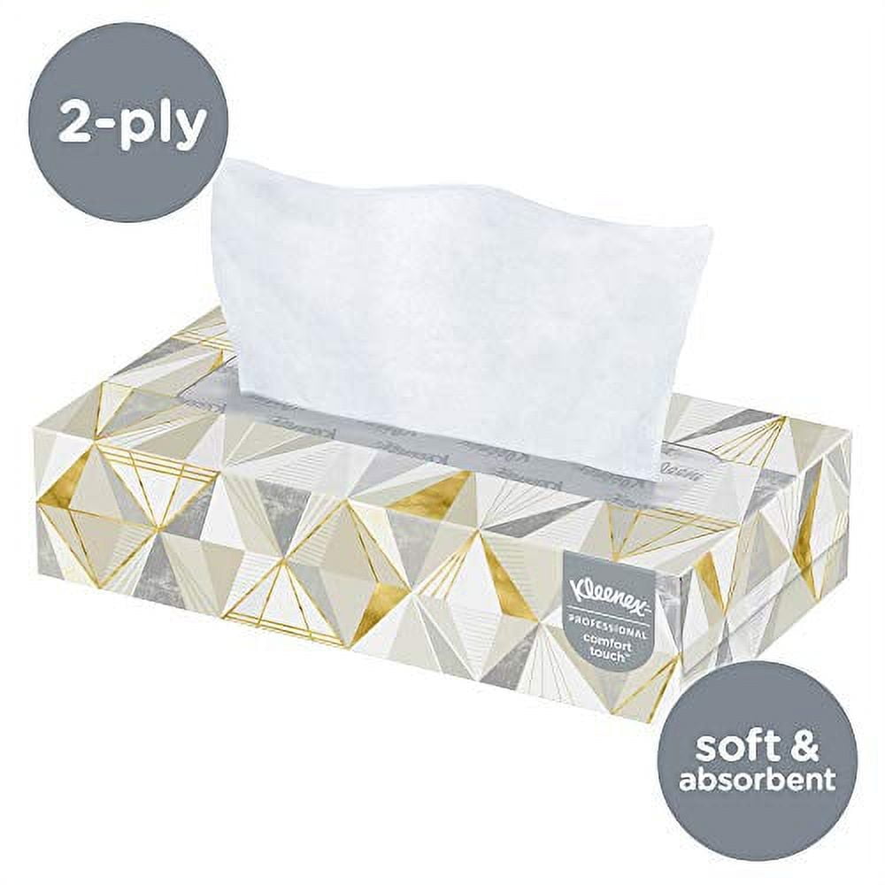 Kleenex® Professional Facial Tissue (03076), 2-Ply, White, Flat Facial Tissue  Boxes for Business, Convenience Case (125 Tissues/Box, 12 Boxes/Case, 1,500  Tissues/Case)