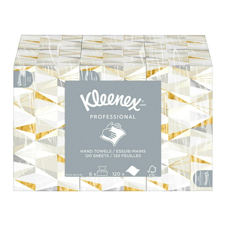 Kleenex Professional Disposable Hand Towels in Box Pop Up Paper 6 ct for Guest Use Walmart