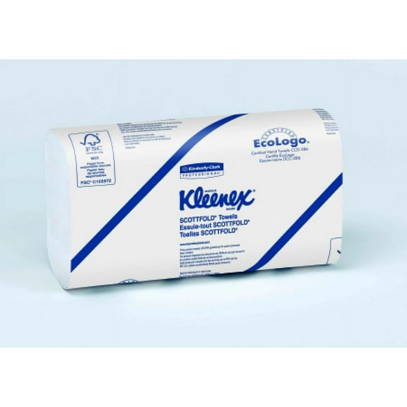 Kleenex Scottfold Multi-Fold Paper Towel, 9.4 x 12.4 Inch, 120 Towels per Pack, 25 Count