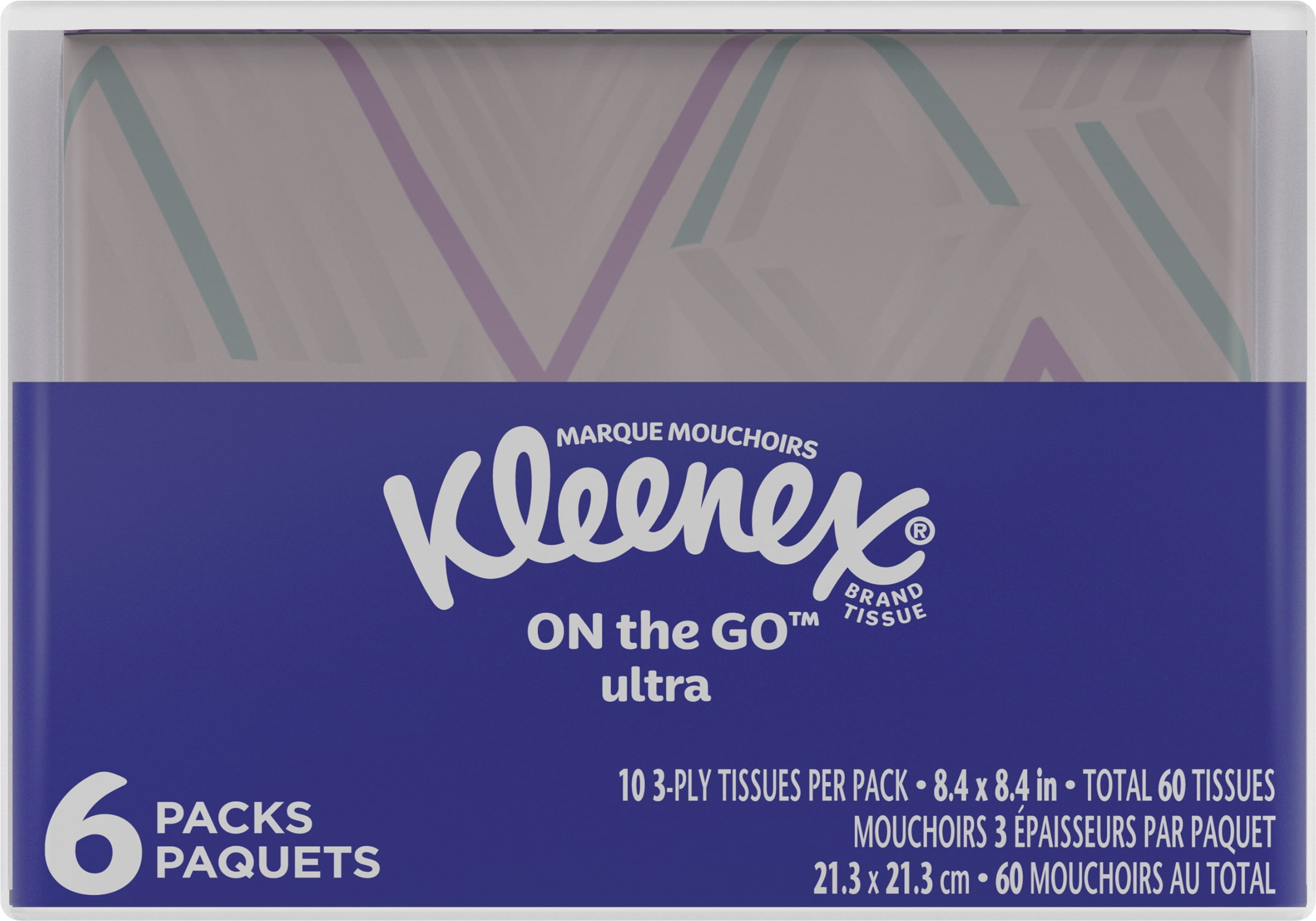 Kleenex Slim Pack, Wallet Tissues, 60 Sheets (Pack of 6)