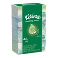 thumbnail image 1 of Kleenex Soothing Lotion Facial Tissues, 4 Flat Boxes, 110 Tissues Per Box (440 Tissues Total), Coconut Oil, Aloe & Vitamin E, 1 of 3