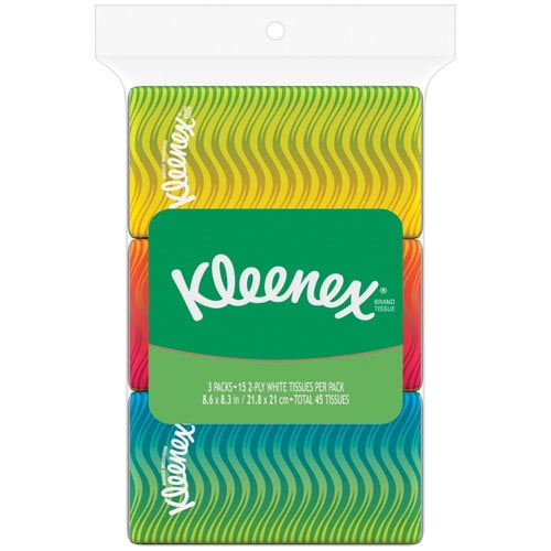 Kleenex: Tissues Pocket Pack, 3 Pk