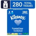 thumbnail image 1 of Kleenex Trusted Care Facial Tissues, 4 Cube Boxes, 70 Tissues per Box, 2-Ply, 1 of 9