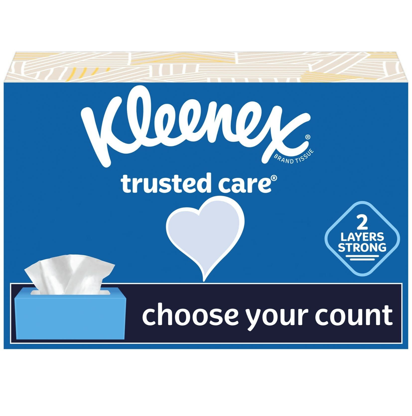 Kleenex Ultra Soft Facial Tissues, 4 Cube Boxes, 75 White Tissues per Box,  3-Ply (300 Total)