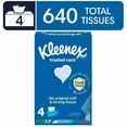 thumbnail image 1 of Kleenex Trusted Care Facial Tissues, 4 Flat Boxes, 160 Tissues per Box, 2-Ply, 1 of 1