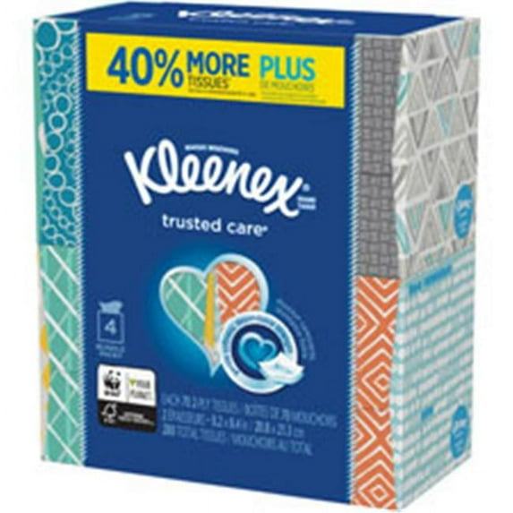 Kimberly Clark Professional KCC50184CT Kleenex Trusted Care Tissue, White