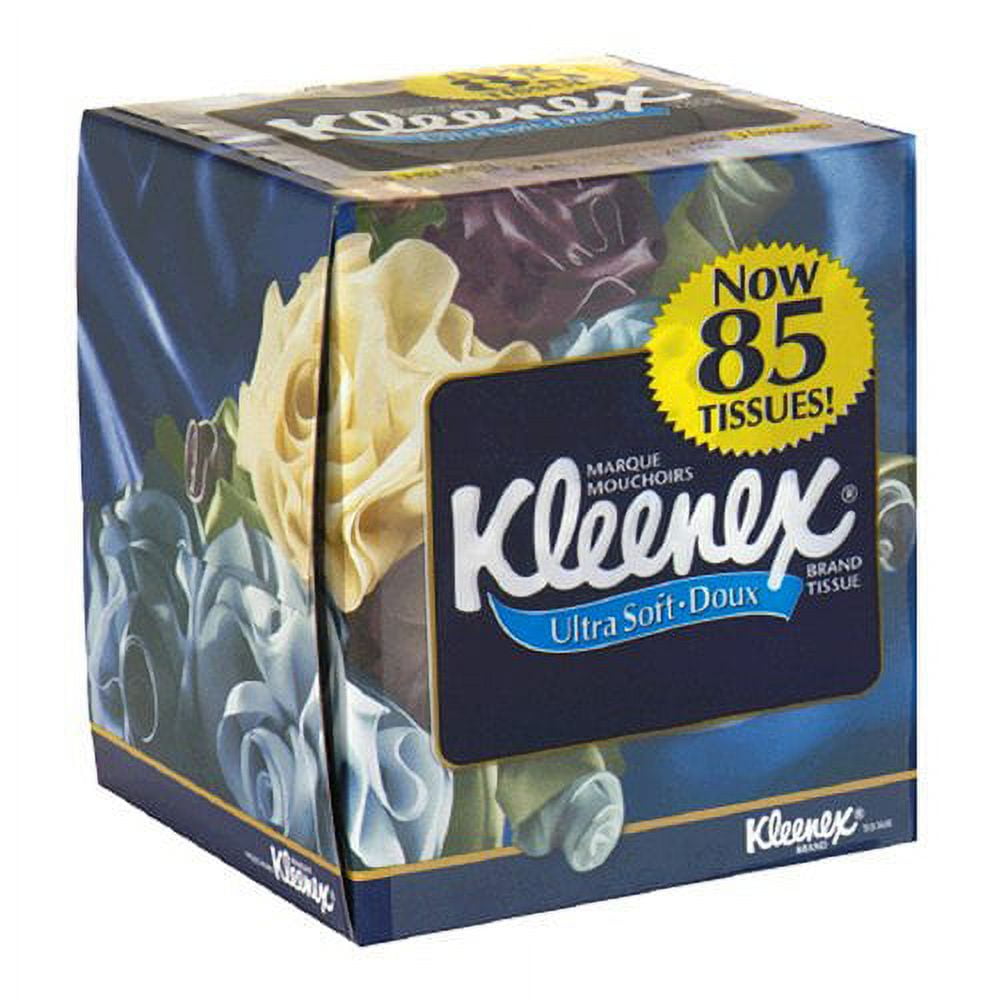 Kleenex Ultra Facial Tissue, Upright, White (85 Tissues)