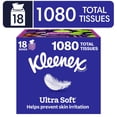 thumbnail image 1 of Kleenex Ultra Soft Facial Tissues, 1 Cube Box, 60 Tissues per Box, 3-Ply, 1 of 11