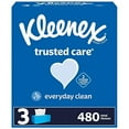 thumbnail image 1 of Kleenex Ultra Soft Facial Tissues, 3 Flat Boxes, 120 Tissues per Box, 3-Ply (360 Total), Packaging May Vary, 1 of 8